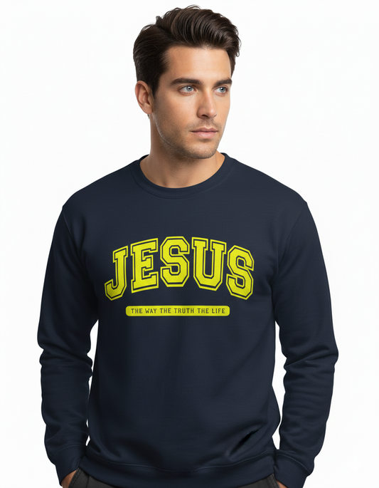 Moletom Cristão Unissex - Jesus The Way. The Truth. The Life