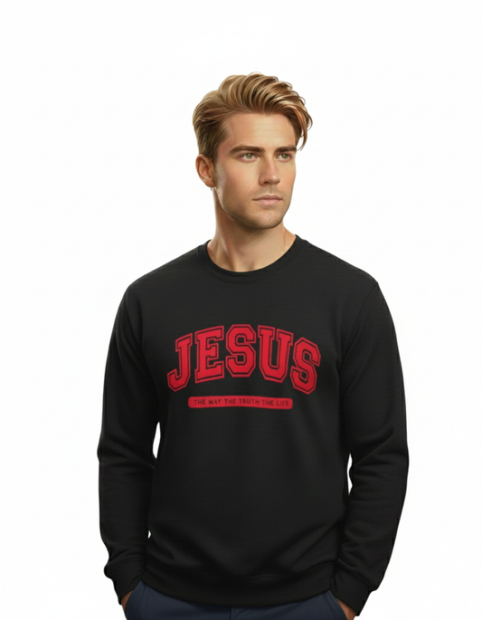 Moletom Cristão Unissex - Jesus The Way. The Truth. The Life