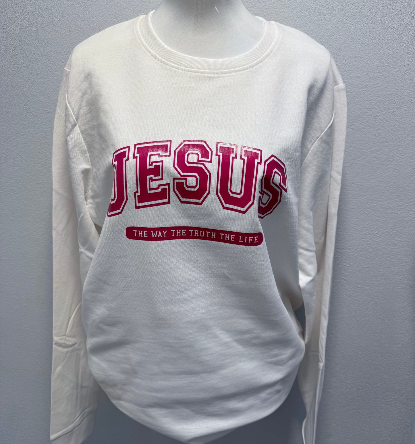 Sweatshirt Feminina "Jesus The way. The truth. The life"