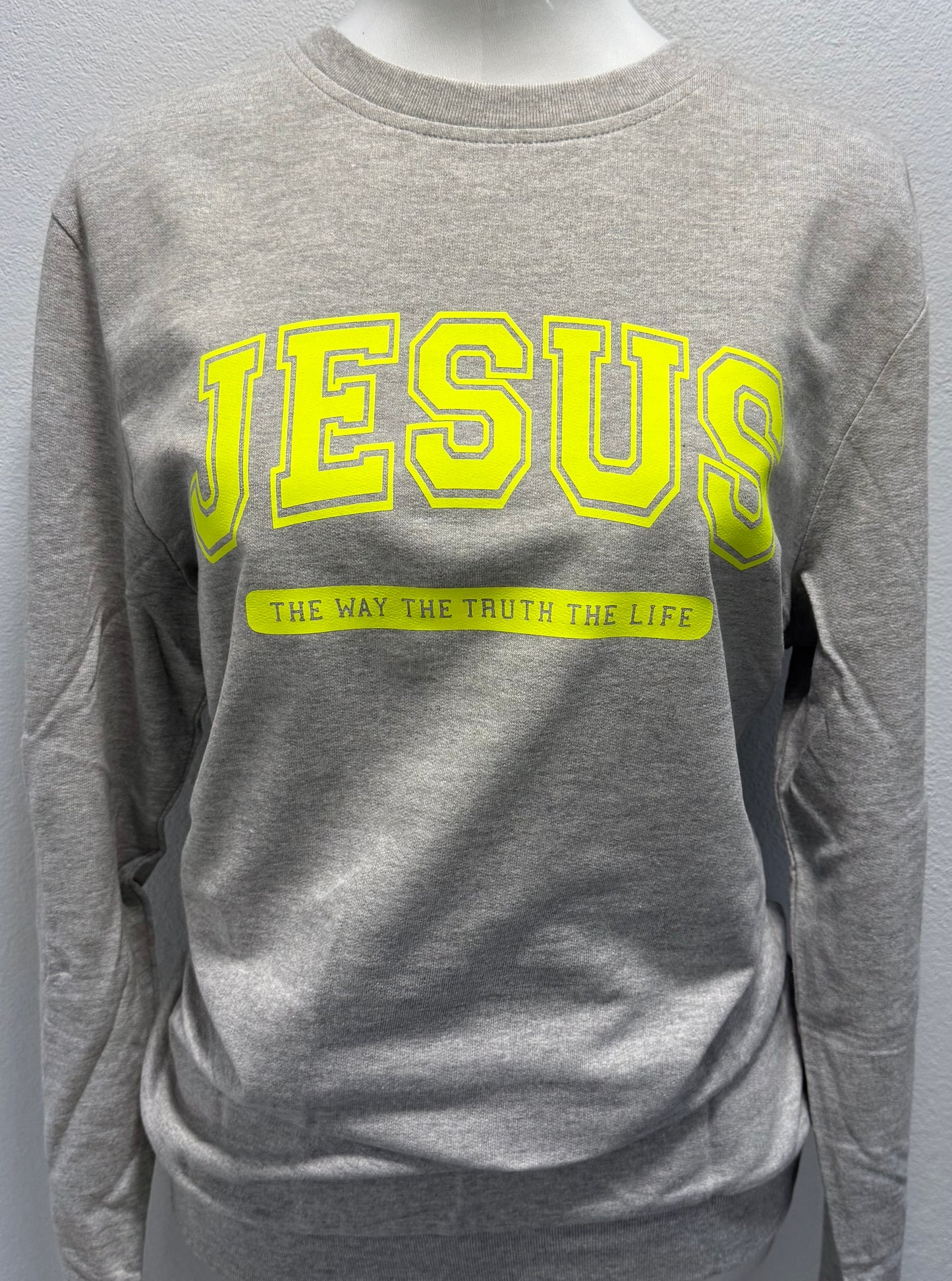 Sweatshirt Feminina "Jesus The way. The truth. The life"